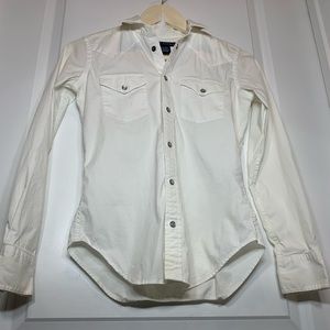 Ralph Lauren Classic Slim Fit Button Down Top
